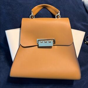 ZAC ZAC POSEN Earth Iconic convertible leather bag camel / cream